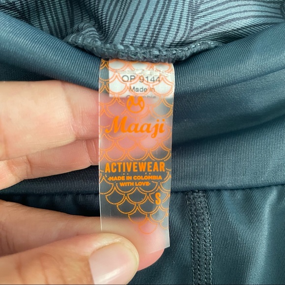 MAAJI Teal Embroidered Leggings - Picture 5 of 7